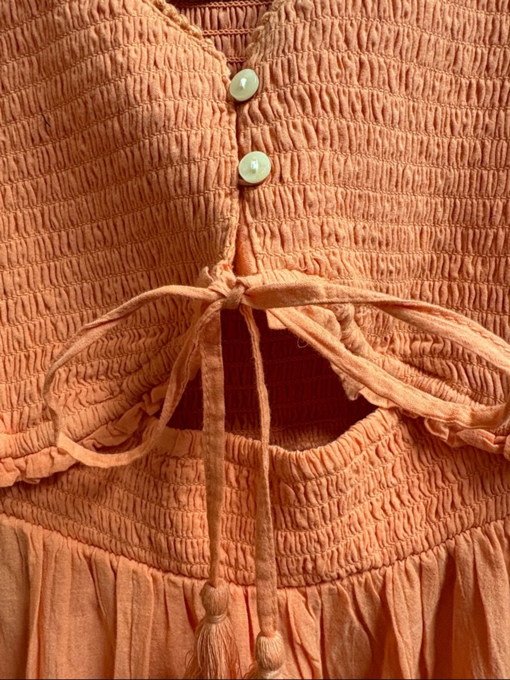 American Eagle Outfitters Coral Orange Maxi Dress - Picture 3 of 6
